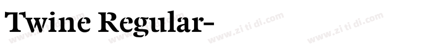 Twine Regular字体转换